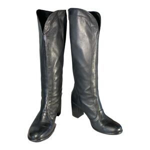 Luca Stefani Women's Connie High End Leather Rear Zipper Boots 10